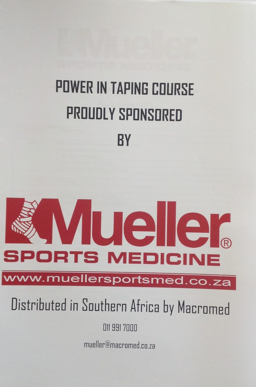 Power in Taping Course